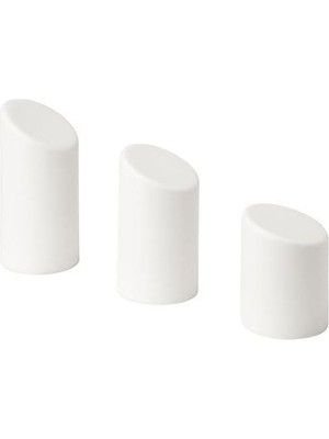 NY Home Led'li Blok Mum,3 Lü Beyaz Renk 10-13,5-16 cm Iç-Dış Mekan Ev Dekorasyonu