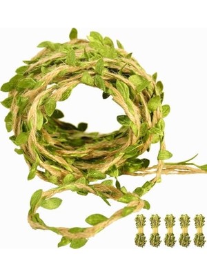 NY Home - Yapraklı Jüt Kurdele 5 Metre