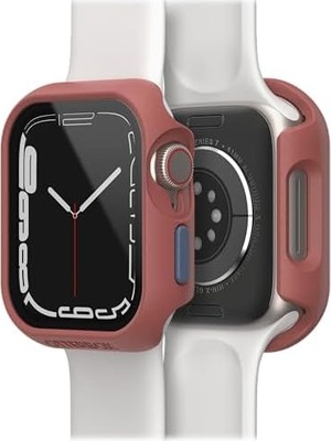 NY Home Tampon, Serisi 9/8/7-41MM Için Dahili Ekran Koruyucu, Temperli Cam, Darbeye ve Düşmeye Karşı Koruyucu ve Uyumlu Ince Koruyucu Kılıf, Kahverengi