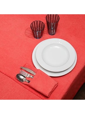 NY Home Taşlanmış Denim Pamuk Masa Örtüsü