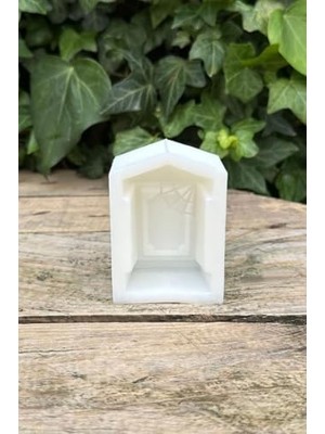 NY Home Mezar Taşı Örümcek Ağı Desenli Mum Kalıbı (Silikon) (1 Adet)