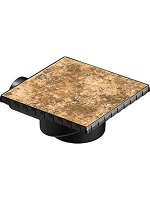 NY Home V- Kare 5606985 Duş Kanalı, Yandan Çıkışlı, 15X15 Cm, Dk 700 Kapak, Mat Krom