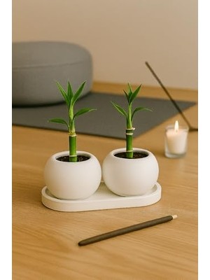 NY Home Dekoratif Tepsili Çift Mumluk ve Takı Düzenleyici | 3 Parça Şık Masa Üstü Organizer Seti