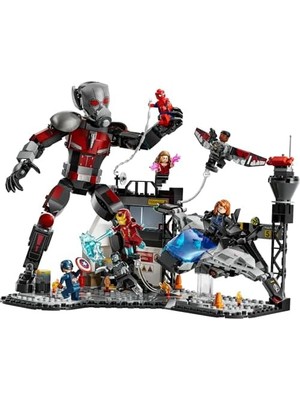 NY Home | Kaptan Amerika: Kahramanların Savaşı Aksiyon Savaşı 76314-10 Yaş ve Üzeri Çocuklar Için 8 Minifigürlü Oyuncak Yapım Seti, Doğum Günü Hediyesi (736 Parça)