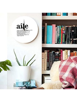 NY Home Aile Kelime Anlamlı Duvar Saati