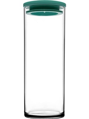NY Home Breakfast Club Yeşil Plastik Kapakli Cam Kavanoz, Şeffaf, 120 cc