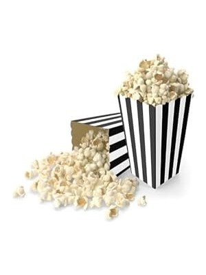 NY Home Mısır Kutusu Siyah Çizgili