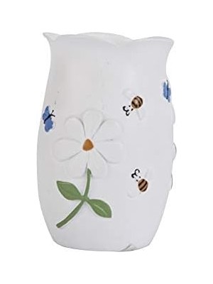 Nesto Home Diş Macunu Kabı Çiçekli Model Poliresin