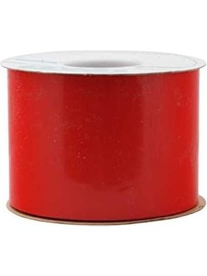 Nesto Home Berwick Offray Plastik Parlak Kurdele-2-1/2 Geniş x 50 Yards-Kırmızı Kurdele