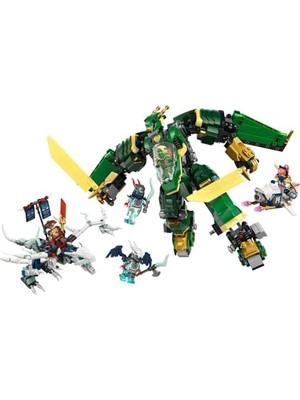 Nesto Home Lloyd’un Jet Robotu 71845-9 Yaş ve Üzeri Tutkunu Çocuklar Için 5 Minifigür ve Ejderha Figürü Içeren Yaratıcı Oyuncak Yapım Seti, Doğum Günü Hediyesi (1112 Parça)