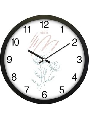 Nesto Home 30 cm Gerçek Cam Sessiz Mekanizma Duvar Saati