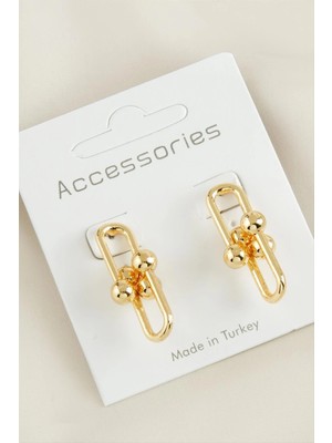 Pileli Store Tfny Yeni Sezon Metal Küpe