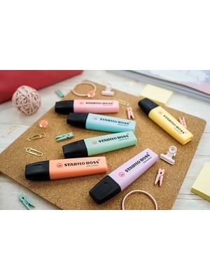 Berry Store Orıgınal Pastel- Marker Işaretleme Kalemi, 2 mm ve 5 mm Uç, 4lü Paket (4 Adet x 1 Paket)