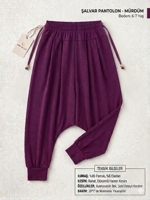 Kavaklıdere Giyim Kız Çocuk Şalvar Pantolon Lacivert 6-7 Yaş – Rahat Kesim