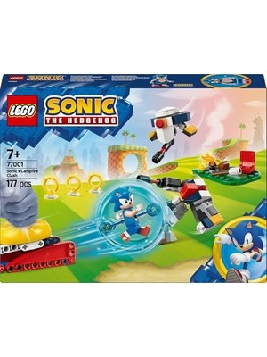 Nesto Home Sonic The Hedgehog: Sonic’in Kamp Ateşi Çarpışması 77001, 7 Yaş ve Üzeri Kız ve Erkek Çocukları Için Yaratıcı Oyuncak Yapım Seti, Yaratıcı Hediye Fikri (177 Parça)