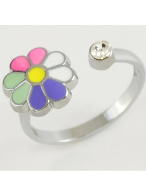 Pileli Store Papatya Mineli Taşlı Eklem Yüzük 1 Adet