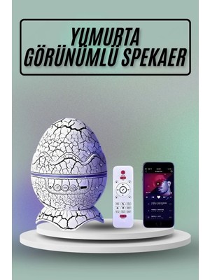 Esranın Dünyası Yumurta Görünümlü Masa ve Gece Lambası Renk Değiştirebilen Projektör