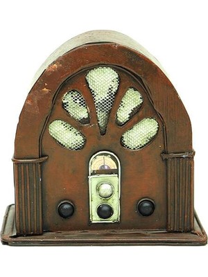 Radyo Kumbara Vintage El Yapımı Dekoratif Hediyelik