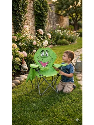 Granit Yeşil Çocuk Kamp Sandalyesi Mini Rejisör