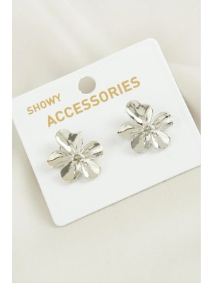 Zenvia Orkide Trend Metal Küpe