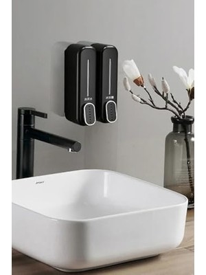 Berry Store 350 ml Kapasiteli Manuel Sıvı Sabunluk Basmalı Model Duvara Monte Şık Tasarım Sabunluk Manuel 1450