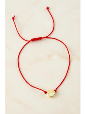 Pileli Store Istiridye Makrome Ip Bileklik