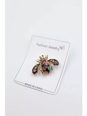 Herşey Trend Herşeytrend Arı Broş - Siyah