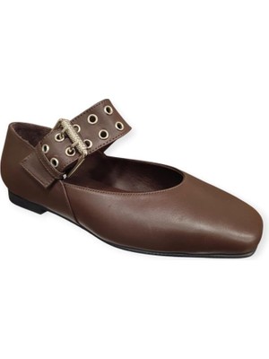 Venüs 2511110Y Küt Burun  Deri Kadın Babet