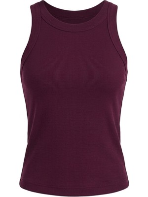 Magarde Bisiklet Yaka Premium Kaşkorse Atlet- Bordo