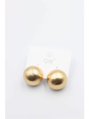 Herşey Trend Herşeytrend Mat Top Küpe - Altın