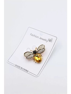 Herşey Trend Herşeytrend Arı Broş - Sarı