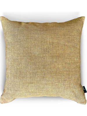 Savlar Store Valley Yellow Jakar Dokuma Dekoratif Kırlent/yastık Kılıfı 45X45 CM,%100 Polyester Döşemelik Kumaş
