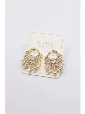 Herşey Trend Herşeytrend Taşlı Küpe - Altın