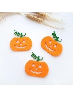 Savlar Store Keçe Süs, Bal Kabağı 3 Adet Turuncu