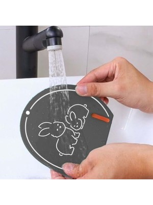 Savlar Store Sevimli Tavşan Desenli Silikon Gider Kapağı, Banyo ve Mutfak Için Kötü Koku Önleyici Silikon Mat Banyo Mutfak Lavabo Balkon Gider Tıpası Kapağı Böcek Önleyici