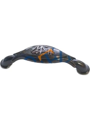 Senka Dekoratif Zamak Boğaziçi Kulp - 64MM, Eskitme, 100 Adet