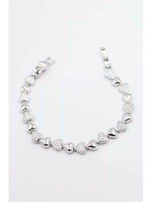 Herşey Trend Herşeytrend Kalp Xuping Bileklik - Gümüş