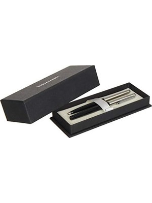 Savlar Store 77 Serisi Yarı Krom Tükenmez Kalem + Dolma Kalem