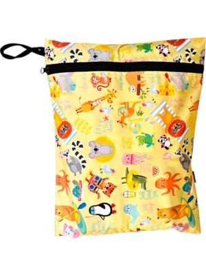 Savlar Store Yorni Su Geçirmez Bebek Kirli Bez Kıyafet Islak Mayo Çantası (30X37 Cm)