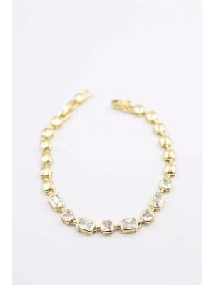 Herşey Trend Herşeytrend Taşlı Vip Bileklik - Altın