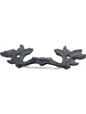 Senka Antika Tarz Dekoratif Pirinç Çiçek Kapı Kulbu - 30X110 Mm, Oksit