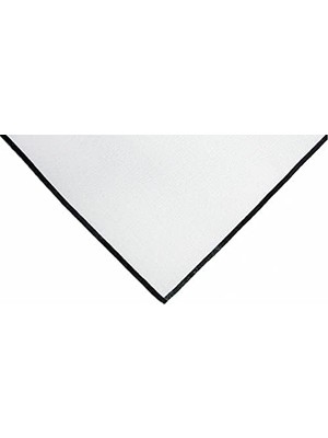 Savlar Store Siyah Biyeli Runner 45X150 Cm, Beyaz