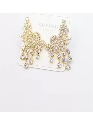 Herşey Trend Herşeytrend Taşlı Küpe - Altın