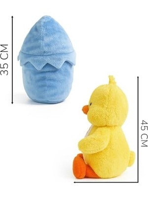 Savlar Store Özgüner Sürpriz Yumurta Civcivino – Yumurtadan Çıkan Sevimli Peluş Civciv – Çocuklar Için Koleksiyonluk Oyuncak – Hediye ve Eğlenceli Sürpriz (Mavi)