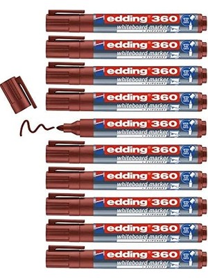 Savlar Store 360 Beyaz Yazı Tahtası Kalemi Kahverengi - 10 Kalem