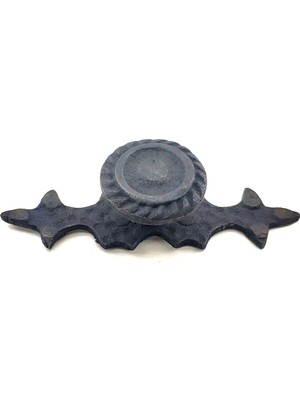 Senka Antika Tarz Dekoratif Pirinç Çizgili Düğme - 25X80 Mm, Oksit