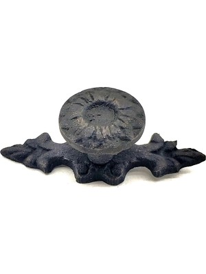 Senka Antika Tarz Dekoratif Pirinç Çiçek Düğme - 20X53 Mm, Oksit