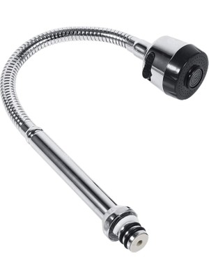 Savlar Store 360° Dönebilen Esnek Borulu Mutfak Musluğu, 304 Paslanmaz Krom Kaplama, Çift Fonksiyonlu Sprey Başlık, Su Tasarruflu Şelale Akış, Seramik Kartuşlu, Tek ve Çift Lavabo Uyumlu, Kolay Montaj 30 cm