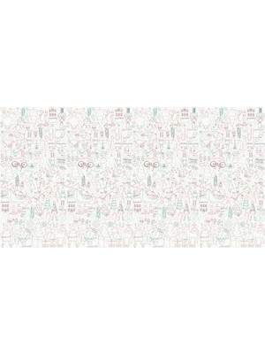 Savlar Store - Christmas Colour In Activity Tablecloth - Yeni Yıl Aktivite Masa Örtüsü