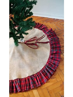 Savlar Store Viemso Yılbaşı Çam Ağacı Örtüsü, Ekose 90CM V0002124